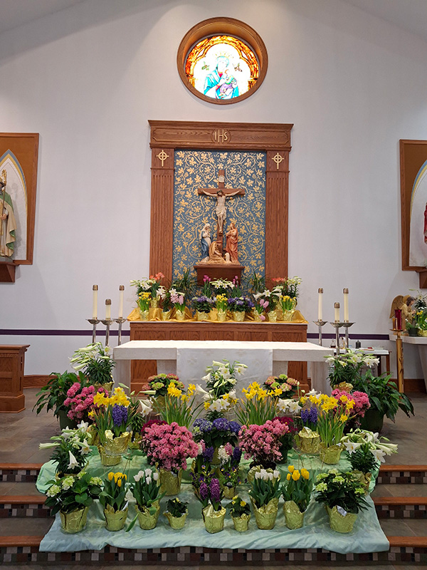 the Altar at Easter