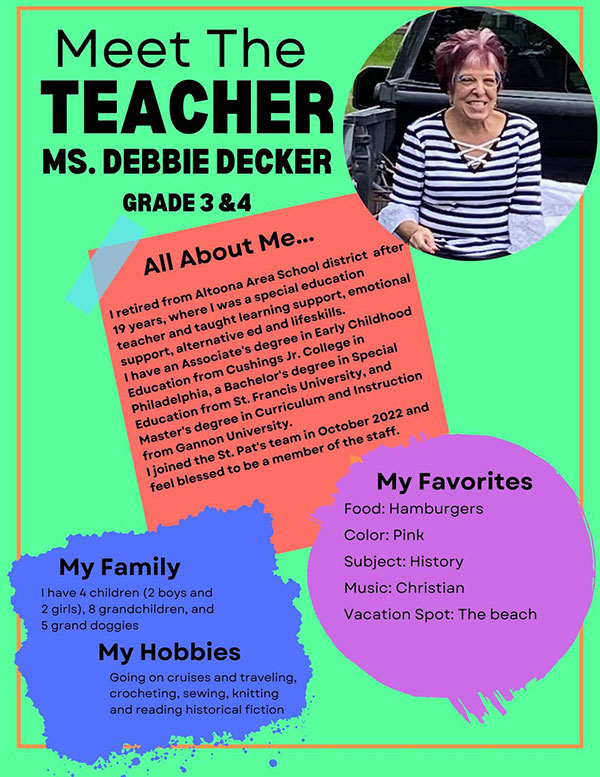Meet the Teacher Mrs. Decker